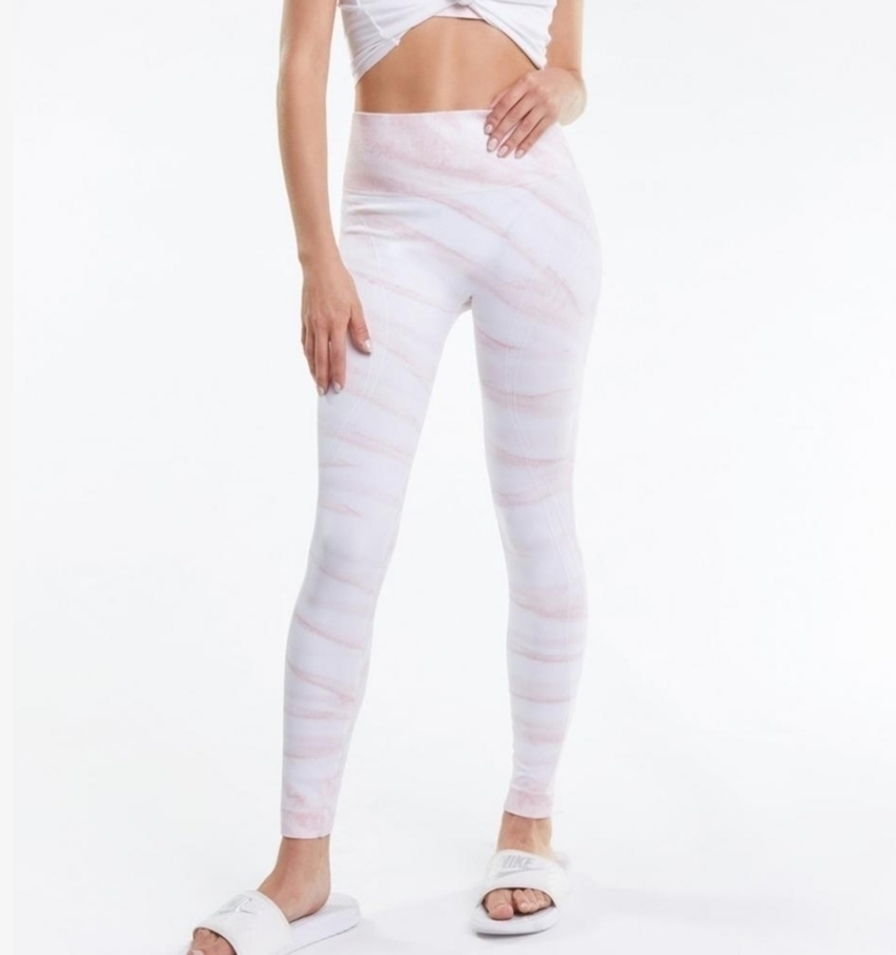 Womens Wildfox Couture Kris Leggings Rose Marble Tie Dye - Picture 1 of 12
